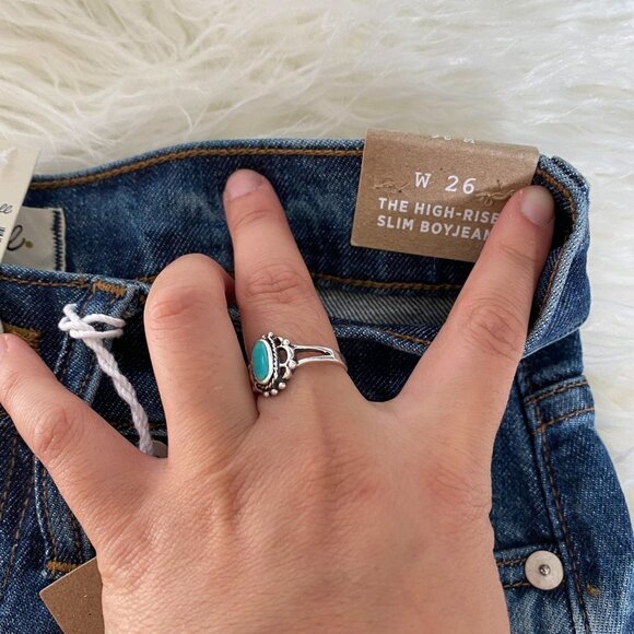 🦋 NEW MADEWELL High Rise Slim Boyjean Eco Edition 26 Denim Jeans Relaxed Slim - Picture 6 of 7